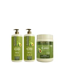Kit Shamp, Cond, Banho de Creme Pós Química 1L - Bio Extratus