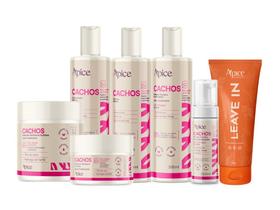 Kit Shamp, Cond, Másc,gelatina, ativador, mousse cachos e Leave in - Apice
