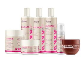 Kit Shamp, Cond, Másc, gelatina, ativador, mousse cachos e Másc ph control - Apice Kit Shamp, Cond, Másc, gelatina, ativador, mousse cachos e Másc ph control - Apice