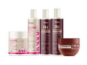 Kit Shamp, Cond,Máscara Ph Control, Gelatina e Ativador Cachos N. Fragrância - Apice Kit Shamp, Cond,Máscara Ph Control, Gelatina e Ativador Cachos N. Fragrância - Apice