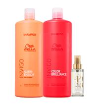 Kit Shamp Enrich, Brilliance e Oil Reflections Light - Wella