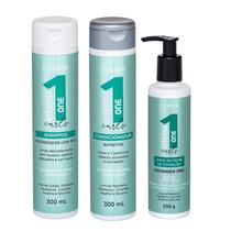 Kit Shampo Condicionador Leave 3ABC Intense One Curls Ckamur