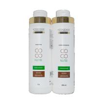 Kit Shampoo 1l + Condicionador 800ml Coco Nutri Kerabrasil