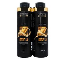 Kit Shampoo 1l + Condicionador Caviar 800ml Kerabrasil Kit Shampoo 1l + Condicionador Caviar 800ml Kerabrasil
