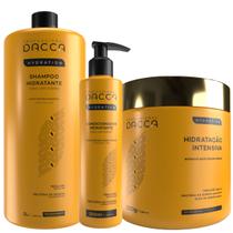 Kit Shampoo 1L + Condicionador + Hidratação Profissional 3 Produtos - Dacca Professional