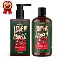 Kit shampoo 2 em 1 e leave-in don alcides guaraná