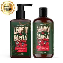 Kit shampoo 2 em 1 e leave-in don alcides guaraná