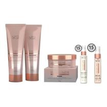 Kit shampoo 240ml + condicionador 240ml + máscara 165g + leave-in 120g + óleo 60ml regenér - kpro Kit shampoo 240ml + condicionador 240ml + máscara 165g + leave-in 120g + óleo 60ml regenér - kpro