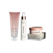 Kit Shampoo 240ml Máscara 165g Leave In 120g Regenér Kpro