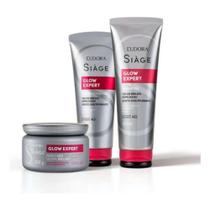 Kit Shampoo 250ml + Condic200ml + Másc. Glow Expert Eudora Kit Shampoo 250ml + Condic200ml + Másc. Glow Expert Eudora