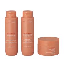 Kit Shampoo 250ml + Condicionador 250ml + Mascara 200g Braé Stages Nutrition