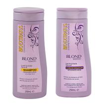 Kit Shampoo 250ml e Condicionador 250ml Desamarelador Bio Extratus Blond Bioreflex