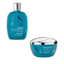 Kit Shampoo 250ml e Máscara 200 Alfaparf Semi Di Lino Curls- Definidor de Cachos e Controle de Frizz