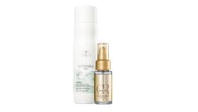 Kit Shampoo 250ml NutriCurls e Oil Reflection 30g - Wella Kit Shampoo 250ml NutriCurls e Oil Reflection 30g - Wella