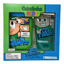 Kit Shampoo 3 em 1 Extrato de Kiwi e Maçã + Gel Fixador Cebolinha Kids Cia. da Natureza