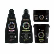 Kit Shampoo 300G + Ativador De Cachos Crespos + Máscara 450G