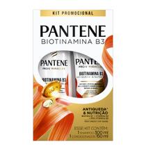 Kit Shampoo 300ml + Condicionador 150ml Pantene Pro-V Miracles Biotinamina B3 Antiqueda Kit Shampoo 300ml + Condicionador 150ml Pantene Pro-V Miracles Biotinamina B3 Antiqueda