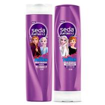 Kit Shampoo 300ml + Condicionador 300ml Infantil Seda Juntinhos Frozen Brilho Encantado 300ml