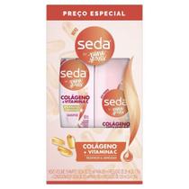 Kit Shampoo 300ml e Condicionador 190ml Seda by Niina Secrets Colágeno + Vitamina C Kit Shampoo 300ml e Condicionador 190ml Seda by Niina Secrets Colágeno + Vitamina C