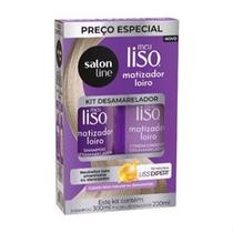 Kit Shampoo 300ml e Condicionador 200ml Meu Liso Matizador