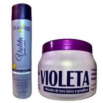 Kit Shampoo 300ml e Másc Matizadora Violeta Mairibel 500g