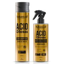 Kit Shampoo 300ml E Máscara Líquida 200ml Acid Gloss Bothanico Kit Shampoo 300ml E Máscara Líquida 200ml Acid Gloss Bothanico