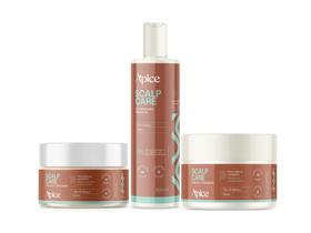 Kit shampoo 300ml, mascara hidratante e shampoo 250g scalp care apice Kit shampoo 300ml, mascara hidratante e shampoo 250g scalp care apice
