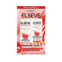 Kit Shampoo 375ml + Condicionador 170ml Elseve Reparação Total 5