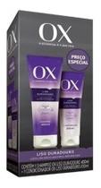 Kit Shampoo 375ml E Condicionador 170ml Ox Liso Duradouro