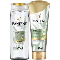 Kit Shampoo 400ml e Condicionador 250ml Bambu Pantene Pro-V Com Óleos de Rícino e Minerais Cafeína Hidratação Intensa