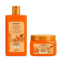 Kit Shampoo 400ml + Máscara 300g Gota Phill