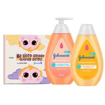 Kit Shampoo 400ml + Sabonete Líquido Johnson's Baby 400ml + Livro Quando Estou Triste
