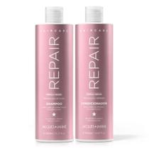 Kit Shampoo 450ml E Condicionador 440ml Repair Jacques Janine