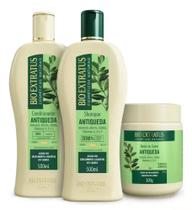 Kit Shampoo 500ml +Condicionador 500ml +Máscara 500ml Antiqueda Bioextratus