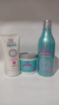 Kit shampoo 500ml+creme 250g+defriz protetor 180g