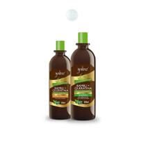 Kit Shampoo 500ml e Condicionador 300ml Vegano Bambu+Queratina - Yabae