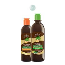 Kit Shampoo 500ml e Condicionador 300ml Vegano Chá Verde Com Gengibre - Yabae