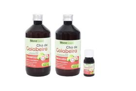 Kit Shampoo 500ml + Máscara 500ml+ Tônico Chá Goiabeira 30ml