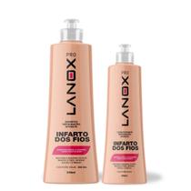 Kit Shampoo 5ooml +Cond 300ml Infarto dos Fios Lanox Trihair