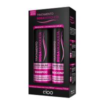 Kit Shampoo 800ml E Condicionador 750ml Rosa Mosqueta Eico Kit Shampoo 800ml E Condicionador 750ml Rosa Mosqueta Eico