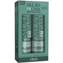 Kit Shampoo 800ml e Condicionador 750ml Salão Em Casa Cachos Definidos Eico