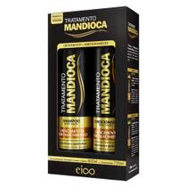 Kit Shampoo 800ml e Condicionador 750ml Tratamento Mandioca Eico Kit Shampoo 800ml e Condicionador 750ml Tratamento Mandioca Eico