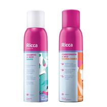 Kit Shampoo a Seco Cuca Fresca Menta e Condicionador a Seco Segunda Chance Ricca 150ml