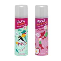 Kit Shampoo A Seco Ricca Belliz Menta + Maçã do Amor 50ml Kit Shampoo A Seco Ricca Belliz Menta + Maçã do Amor 50ml