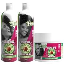 Kit Shampoo + Acidificante + Mascara Avocado Abacate Soul Power Tratamento Capilar Vegano Kit Shampoo + Acidificante + Mascara Avocado Abacate Soul Power Tratamento Capilar Vegano