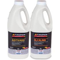 Kit Shampoo Aditivado Alcalino 2l Finisher Motor Roda Chassi
