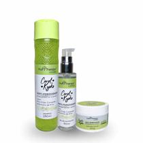 Kit Shampoo Anti-Porosidade + Gel Reconstrutor + Máscara Carol Kyoko - Left Kit Shampoo Anti-Porosidade + Gel Reconstrutor + Máscara Carol Kyoko - Left