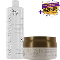 Kit Shampoo Anti Resíduos 480ml e Zap Máscara Verniz Selante 400g