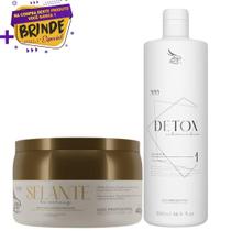 Kit Shampoo Anti Resíduos 500ml e Zap Ztox Máscara Verniz Selante 400g