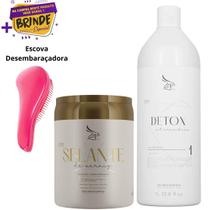 Kit Shampoo Anti Resíduos Detox 1l e Zap Ztox Máscara Verniz Selante 950g
